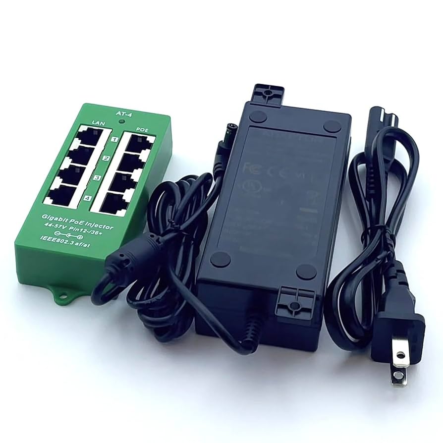 Amazon.com: PoE Texas 4 Port PoE Active Mode A Injector with